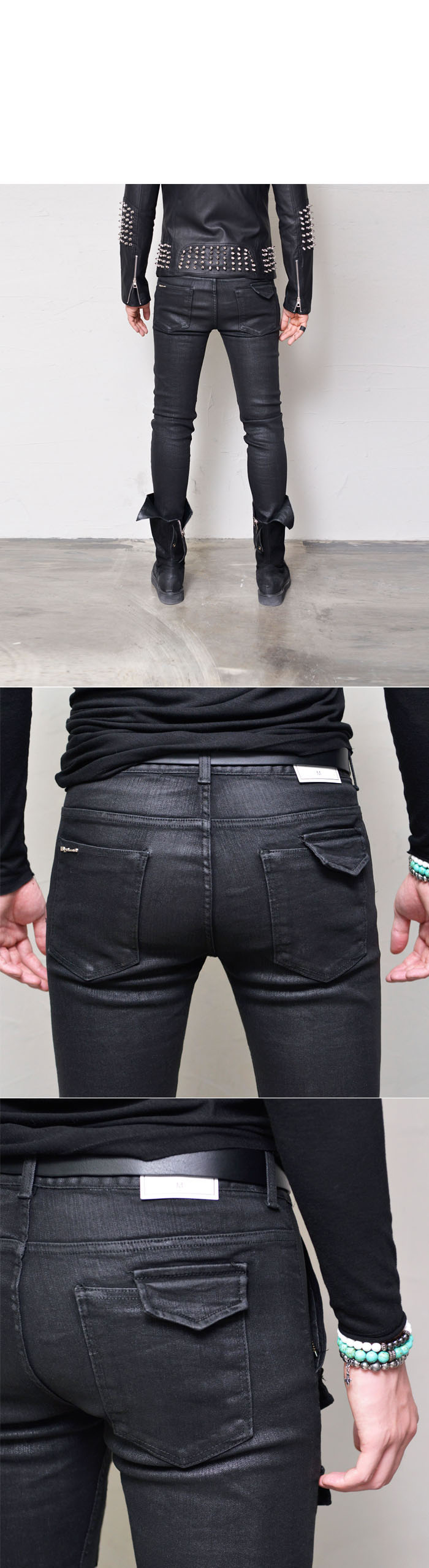 Newfacelook Men's Motorcycle Jeans - Blue, Zip Pockets, Reinforced With Aramid Protection Lining At Hips, Knees, Thighs